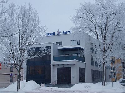 Astra Hotel hotelli Pärnu rakennus talvella hotellimatka tarjous kaupunkilomalle ABC matkatoimisto
